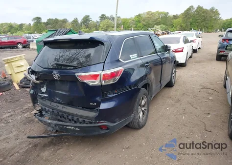 2015 Toyota Highlander Xle V6 from USA, damaged, VIN 5TDKKRFH0FS046180